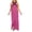 Hot Pink, variant on Women's Halter Maxi Dress Beach Wedding Guest Bow Flowy Backless Bump Friendly A Line Birthday Prom Sundress (Black,S)