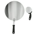 thumbnail image 4 of Pizza Peel, Circular Pizza Cutter Stainless Steel Comfortable To Hold 2 Set  For Kitchen For Restaurant L,S, 4 of 8