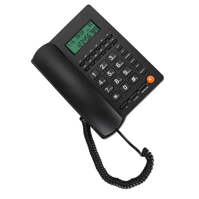 Teléfono de Identificació de Llamadas, juego telefónico Multifuncio Fácil de Instalar Portátil para Restaurante para Hotel para Oficina