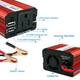 thumbnail image 3 of 150W Car Power Portable Inverter DC to AC 3.1A Dual USB Output Car Type Plug, 3 of 7
