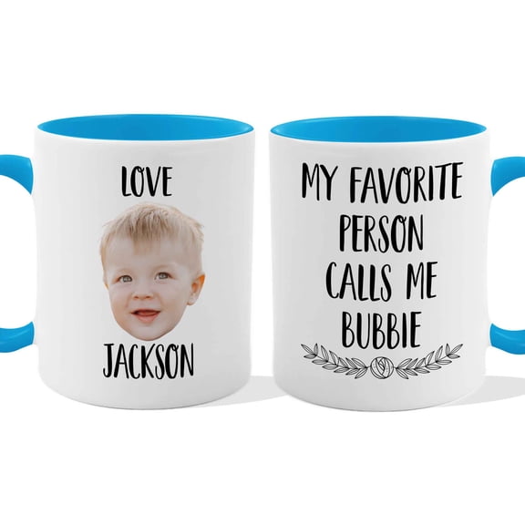 Customizaholic Personalized My Favorite Person Calls Me Bubbe Mug – Custom Photo & Name Grandma Gift Coffee Mug