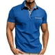 thumbnail image 1 of Mangas de Mano para Hombres de Manga Corta Raya Botón Abajo Camisa Casual Poliéster Gradiente Patrón Cuello Redondo para el Uso Diario, Moda de Ocio para la Primavera, 1 of 9