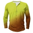 thumbnail image 2 of S-5X Mens Big & Tall T Shirts Long Sleeve Tshirts Shirt Plus Size Casual Pullover Gradient Printed Basic Breathable Athletic Workout Tees Tops, 2 of 4