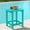 ARUBA, variant on Cobiod Outdoor HDPE End Table 14.1 x 18.6 Inch,All Weather Patio End Table Single Tier for Balcony Garden Pool Fire Pit,grey