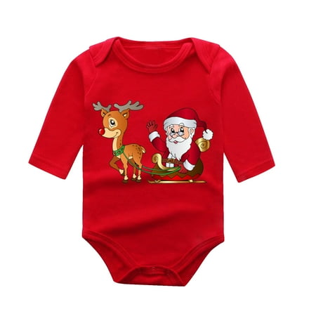 

Rovga Boys Bodysuits Letter Cartoon Long Sleeve Romper Outfit Kids Toddler Clothes