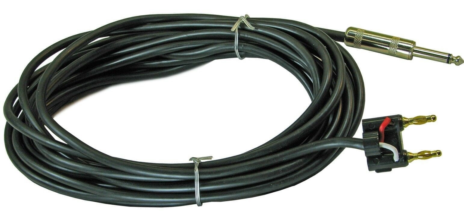 MR DJ CQB25 25' Pro PA DJ Karaoke Banana Plug to 1/4" Male Mono Audio Amp Patch Cords Speaker Wire PA Cable