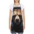 thumbnail image 2 of Fuzoiu Urban Bear With Headphones Print Waterproof Apron, Kitchen Apron for Women Men Chef, Apron for Christmas Dinner Party Cooking Baking Crafting House Cleaning Kitchen, 2 of 7