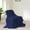 Dark Blue#2, variant on Soft and Thick Double Layer Raschel Blanket, 70x100cm, Polyester Fleece Throw for Bed and Sofa, Winter Warming Blanket in Multiple Colors