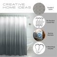 thumbnail image 4 of Shower Curtain,Textured Dark Gray Polyester Shower Curtain Set, 4 of 5