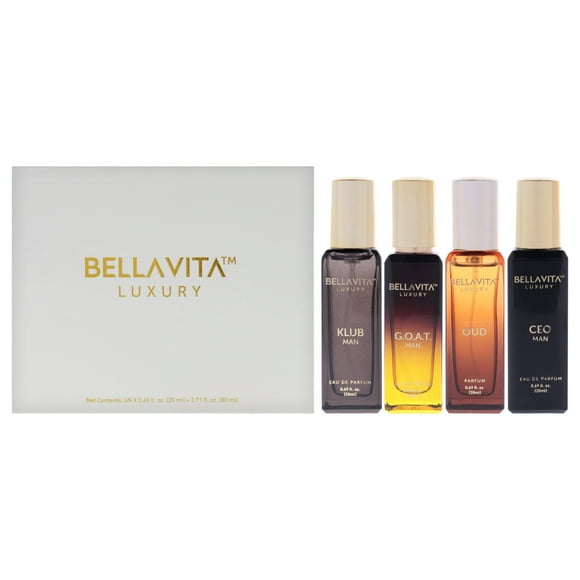 Perfume Gift Set Bellavita Luxury for Men w/ Amber Fruity Scent