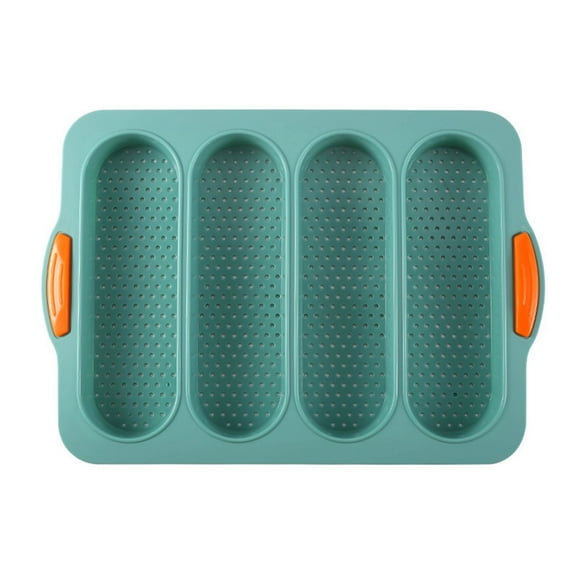 French Bread Soft Ventilation 4 Slot Ellipse Baking High Temperature Resistance Cake Bowl Mix Bake Tray Cake Aluminum Foil Pans 9x9 with 8 Cake Pan round with Removable Bottom round Glass Cake Pans