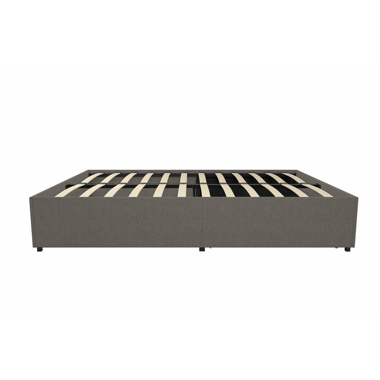 Dhp maven platform bed with under storage orders queen gray linen