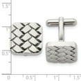 thumbnail image 3 of FB Jewels Stainless Steel Weave Design Cufflinks, 3 of 3