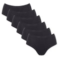 thumbnail image 1 of Sloggi Calzoncillos para mujer, pack de 6 - GO Daily Cotton Midi 6P, calzoncillos, algodón elástico Negro 2XL (XX-Large), 1 of 3
