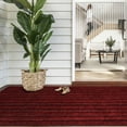thumbnail image 6 of BESTVUE Runner Rug Outdoor Non Slips Carpet Runners Indoor Utility Area Rugs Mat for Kitchen Hallway Entryway Garage with Rubber Backing Striped Red 2ft x 4ft, 6 of 7