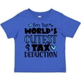 thumbnail image 3 of Inktastic I'm the World's Cutest Tax Deduction Blue Hearts Boys or Girls Toddler T-Shirt, 3 of 5