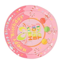 MEIBUTYUP Pink Pulling Line Pinata Party Game Prop Decorative Hanging Paper Pinata for Birthday Festival