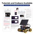 thumbnail image 6 of ACEBOTT Smart Robot Solar Energy Car Kit 4WD Remote Control Car Compatible with Arduino IDE Electronic Programming Project STEM Education Science Coding Kit, 6 of 12