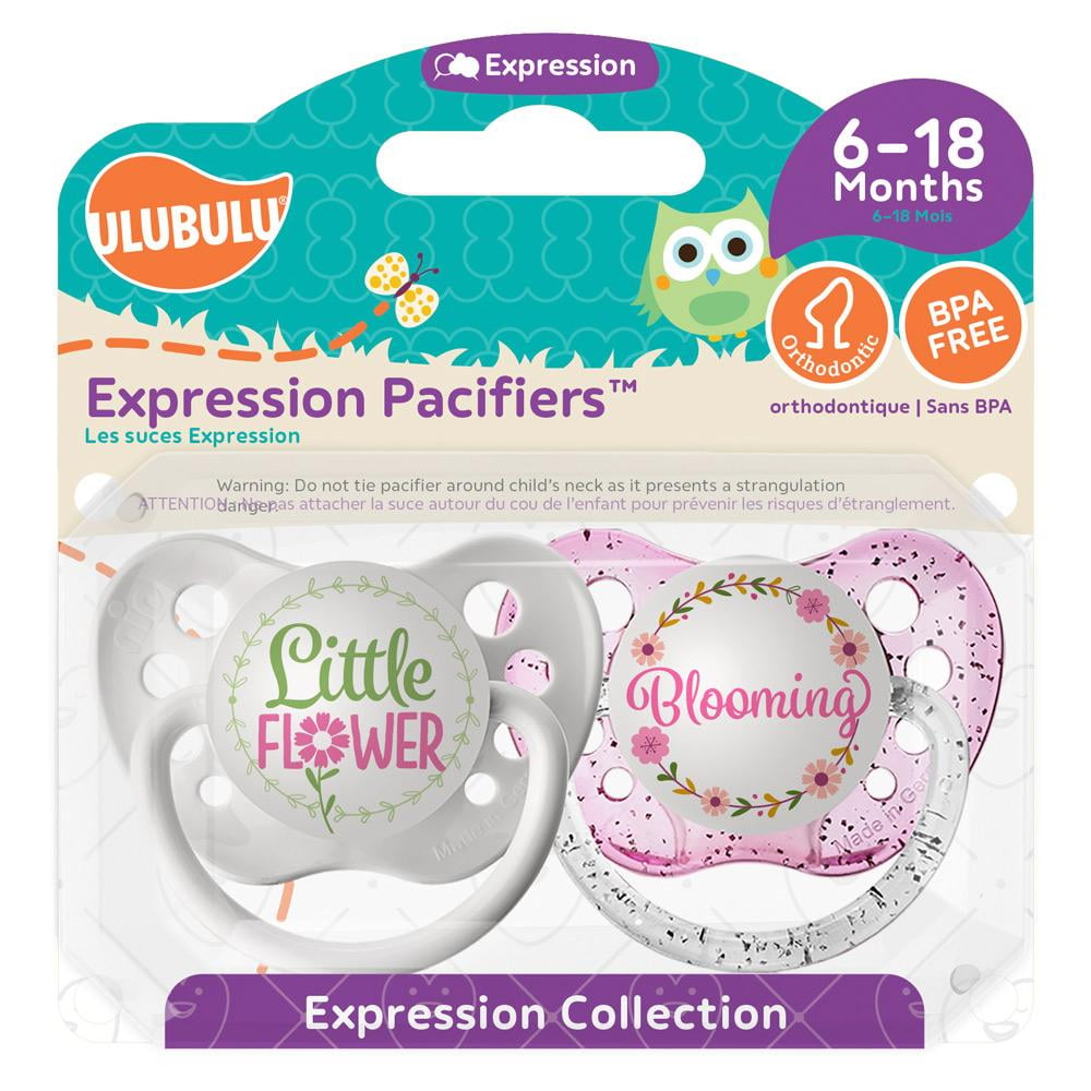 Pacifiers - Ulubulu - Little Flower & Blooming Mauve (0-6M)