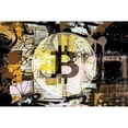 thumbnail image 3 of Orlov, Irena 18x13 Black Modern Framed Museum Art Print Titled - Crypto Currency Bitcoin II, 3 of 5