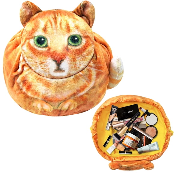 Bolsa de maquillaje Openhahaha Organizador de viaje con cordón para gatos