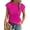 Rose, variant on Textured Womens Tops Casual Crewneck Basic Tee Shirts Cap Sleeve Summer Blouses