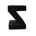 thumbnail image 2 of Afuera Living Modern Light Weight Concrete Outdoor Accent Table in Black, 2 of 5