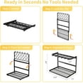thumbnail image 2 of Coffee Bar Organizer with K Cup Holder, 2-Tier Metal Countertop Station for Pods, Syrups, Mugs, Coffee Condiments & Accessories,No-Assembly Required, Black, 2 of 7