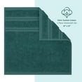 thumbnail image 4 of American Soft Linen Luxury 4 Piece Washcloth Set, 100% Cotton Turkish Washrags and Washcloths, Teal, 4 of 6