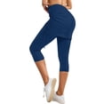 thumbnail image 1 of Versatile Quarter Length Ruched Skirt Pant for Women Daily Casual Wear Yoga Practice Comfortable Stretch Fabric Easy Care Machine Washable Spring Summer, 1 of 7