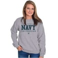 thumbnail image 4 of US Navy Logo Team Strength Value Unisex Plus Fleece Graphic Sweatshirt Brisco Brands 5X, 4 of 5