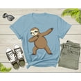 thumbnail image 3 of Cool Dabbing Dancing Lazy Sloth for Men Women Kids Boys Girl T-Shirt Sloth Animal Shirt for Men Women Kids Boys Girls Teens Gift Tshirt, 3 of 8