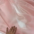 thumbnail image 2 of Sheer Organza Fabric by the Yard for Sewing Fashion Wedding Dress DIY Event Decorations, 60’’ Wide Sparkle Silky Crystal Organza Fabric (Blush Pink, 20 Yard), 2 of 4