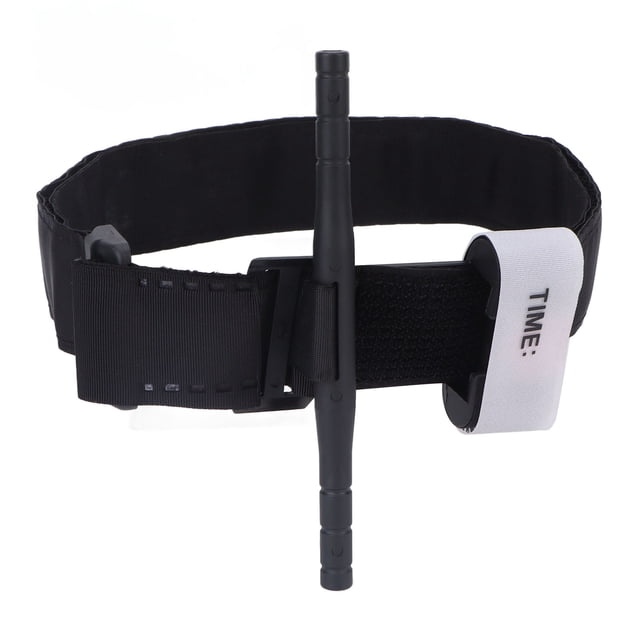 Torniquete de emergencia portátil para exteriores, torniquete de molinete con una sola mano para senderismo, Control de hemorragias