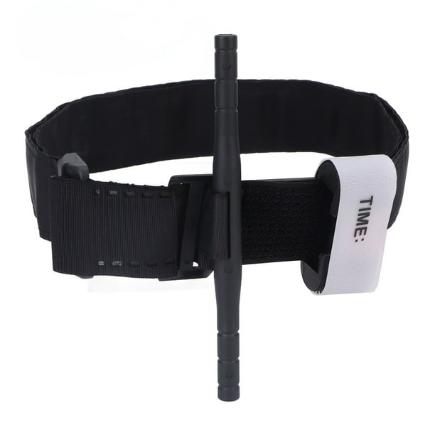 Torniquete portátil de emergencia para exteriores, para senderismo, con una sola mano, para el control de hemorragias.