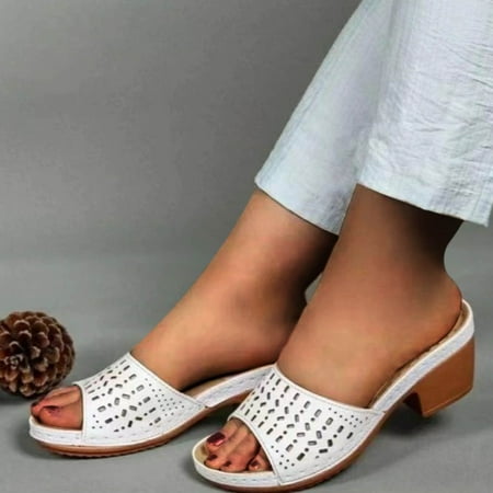 

AXXD Beige Sandals for Women Flat Shoes Ladies Beach Sandals Summer Non-Slip Causal