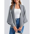 thumbnail image 4 of Autumn/ Winter Open Front Casual Solid Color Women's Loose Knitted Cardigan, 4 of 6