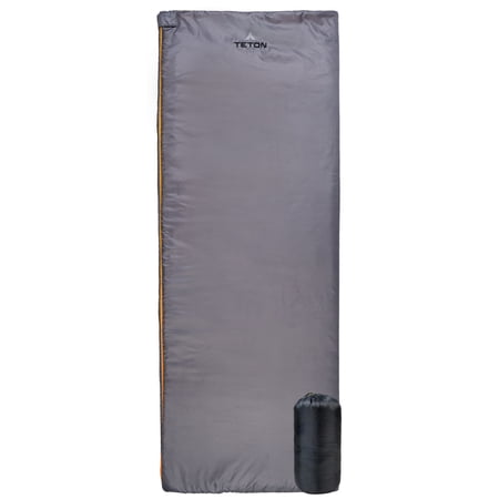 TETON Sports Outpost 40 Degree Rectangular Sleeping Bag, Lightweight Backpacking Bag for Adults