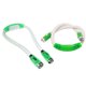 thumbnail image 2 of Seitruly Lámpara de lectura de libros de plástico flexible Tipo U Cuello colgante Luz LED Manos libres Electrónica Verde, 2 of 8