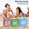 thumbnail image 6 of CHUNTIAN Letter Charms for Bogg Bag/Simply Southern Universal,Decorative Alphabet Insert Accessories for Bogg Rubber Beach Tote Bag,Your Name Initials or Word on Your Bogg Bag-M, 6 of 7