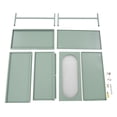 thumbnail image 3 of Sideboard Buffet Cabinet, 3 Tiers Coffee Bar Cabinet Kitchen Pantry Metal Accent Cabinets with 2 Doors and Shelf for Living Room Dining Room, 3 of 26