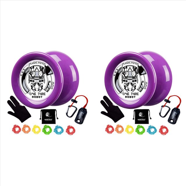 2X Looping Yoyo Responsive Yoyo D2 ONE Third Ball Bearing Yoyo Axle Super Kids Yoyo, Guante, Cuerdas