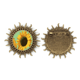thumbnail image 1 of Pin de gancho de metal vintage Girasol de Rusia con forma de sol, 1 of 3