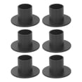 thumbnail image 1 of 6 unids negro Taper vela titular mate vela candelabro titular soporte para la decoración del hogar de la boda, 1 of 8