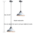 thumbnail image 6 of Claxy White Barn Style Pendant Light Fixtures with Cord, 6 of 7