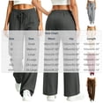 thumbnail image 3 of Neewe Women’s Barrel Sweatpants Loose Fit Lounge Pants Casual Wide Leg Pants Polyester Comfy Elastic Waist Joggers with Pockets, 3 of 6
