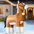 thumbnail image 7 of DeeKom Prelit Yard Inflatable, Horse Decoration, 9', 7 of 7