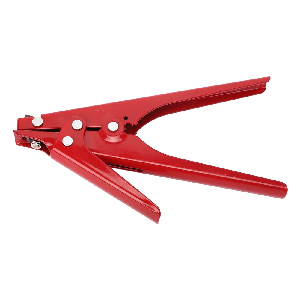 Mgaxyff Electric Hardware Cable Tie Tensioning Tool Nylon Tie Gun Time-Saving Red 45 Steel For Cable Tie Cutting Electrician
