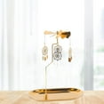 thumbnail image 4 of Gold Candle Holder Rotating Tea Light Holder Tea Light Holder Candle Holder Metal Candleholder Decor F, 4 of 7