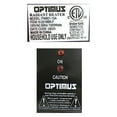 thumbnail image 2 of Optimus H-2218BK 1,320-Watt Portable Fan-Forced Radiant Heater with Thermostat (Black), 2 of 11